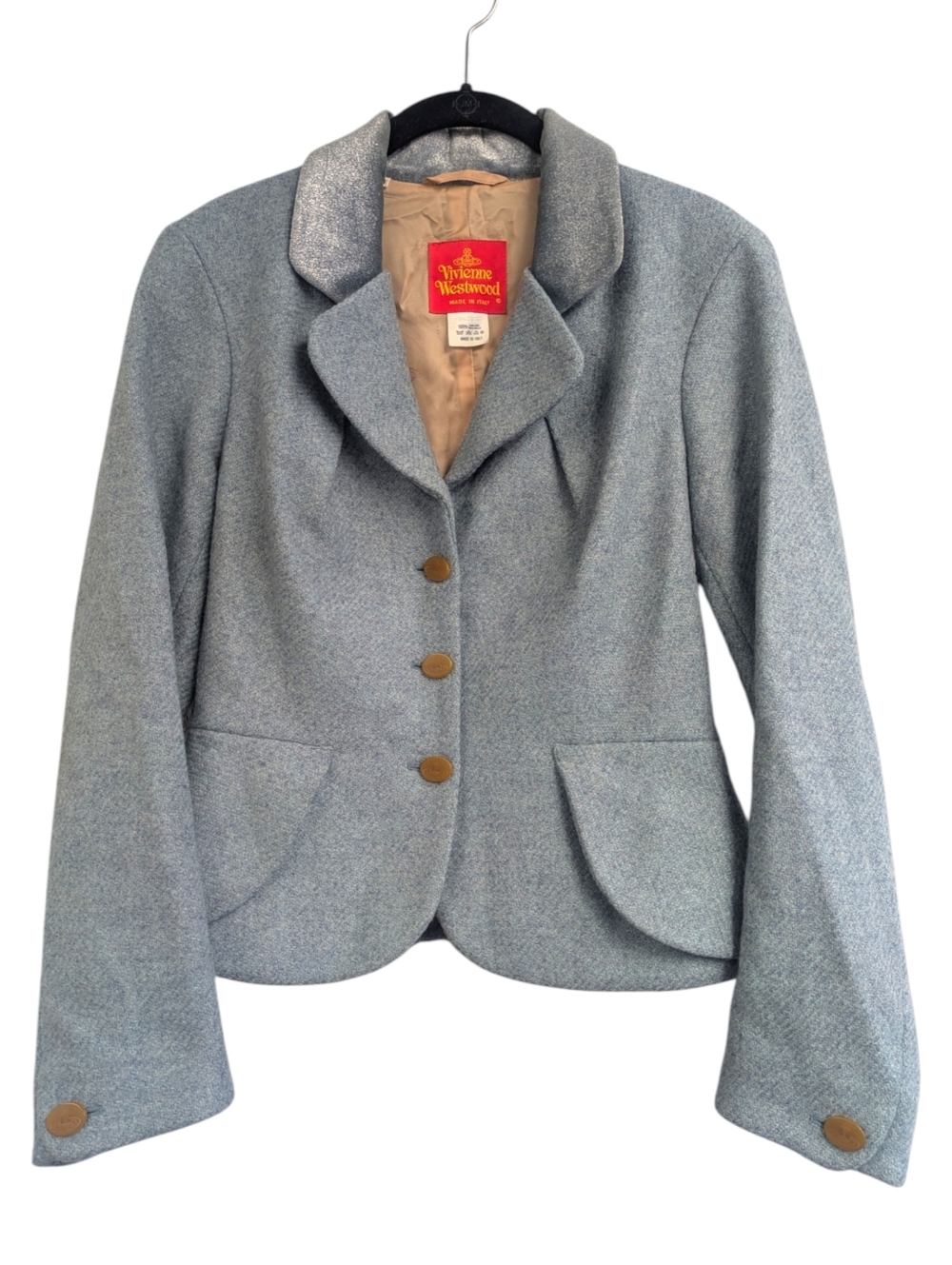 Vivienne Westwood Vintage Blue Wool Blazer 1995 Fall/Winter. EU 44